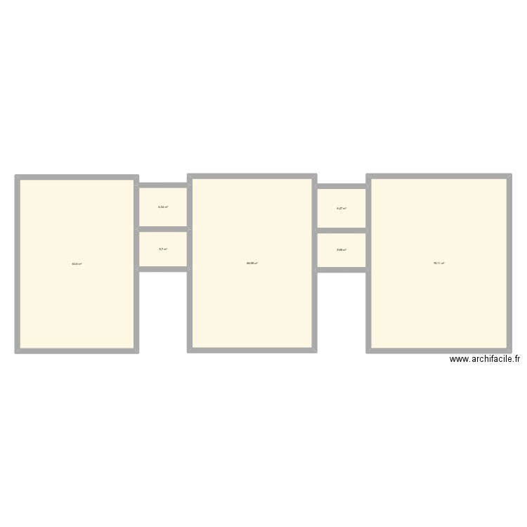 230 mc 250mc. Plan de 7 pièces et 231 m2