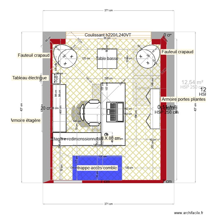 BUREAU SPI / MARIN GARAGE. Plan de 6 pièces et 38 m2