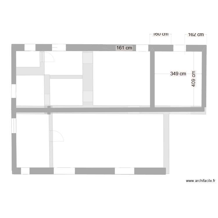 Claude Scohier ( particulier )6. Plan de 2 pièces et 12 m2