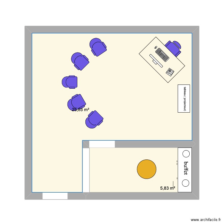 ordre du jour M. Plan de 2 pièces et 31 m2