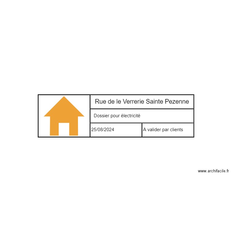 Cartouche. Plan de 0 pièce et 0 m2