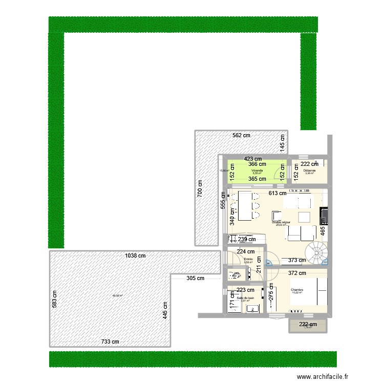 Astérias8. Plan de 10 pièces et 118 m2