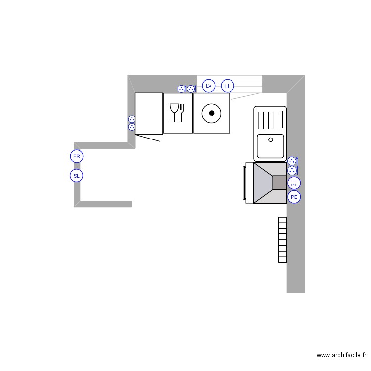 Montparnasse 6e étage. Plan de 0 pièce et 0 m2