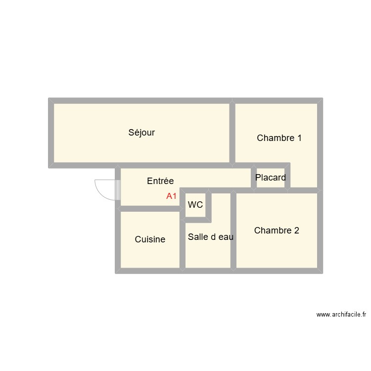 2411 BOVAY. Plan de 8 pièces et 13 m2