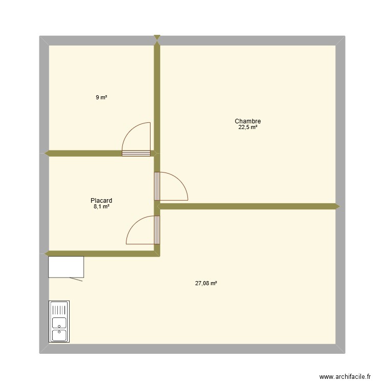 test1. Plan de 4 pièces et 67 m2