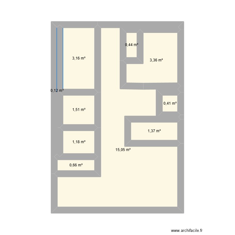 plan institut. Plan de 10 pièces et 27 m2