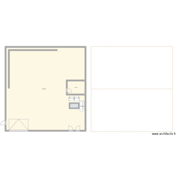 netma studio . Plan de 2 pièces et 215 m2