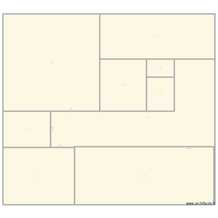 Faure Authier. Plan de 9 pièces et 4437 m2