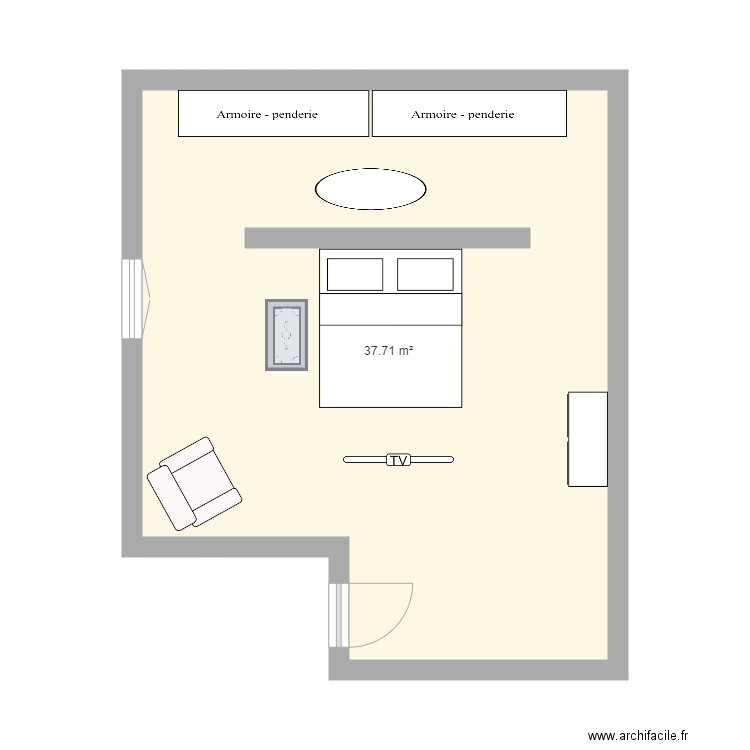 TOOOOOOO.1. Plan de 1 pièce et 38 m2