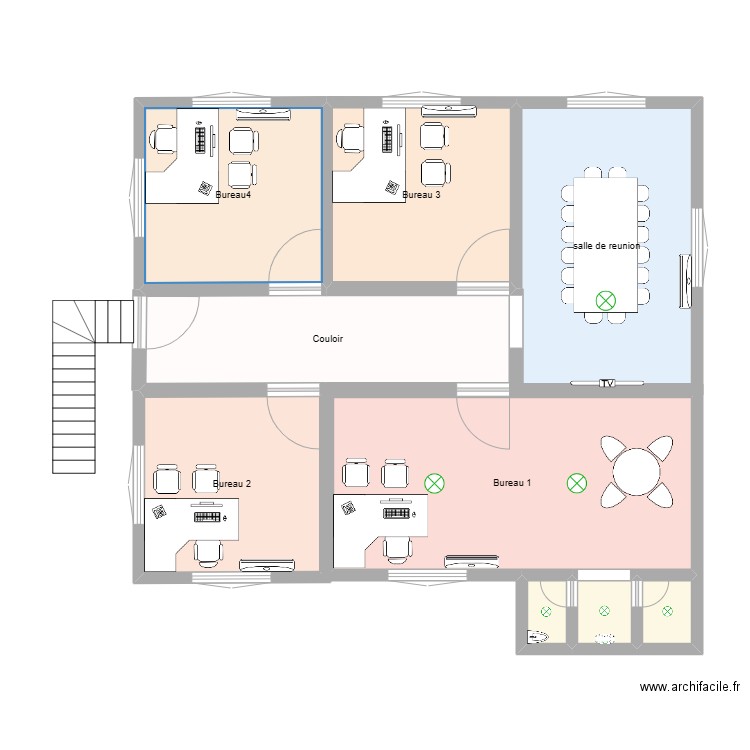 plane electricite. Plan de 9 pièces et 87 m2