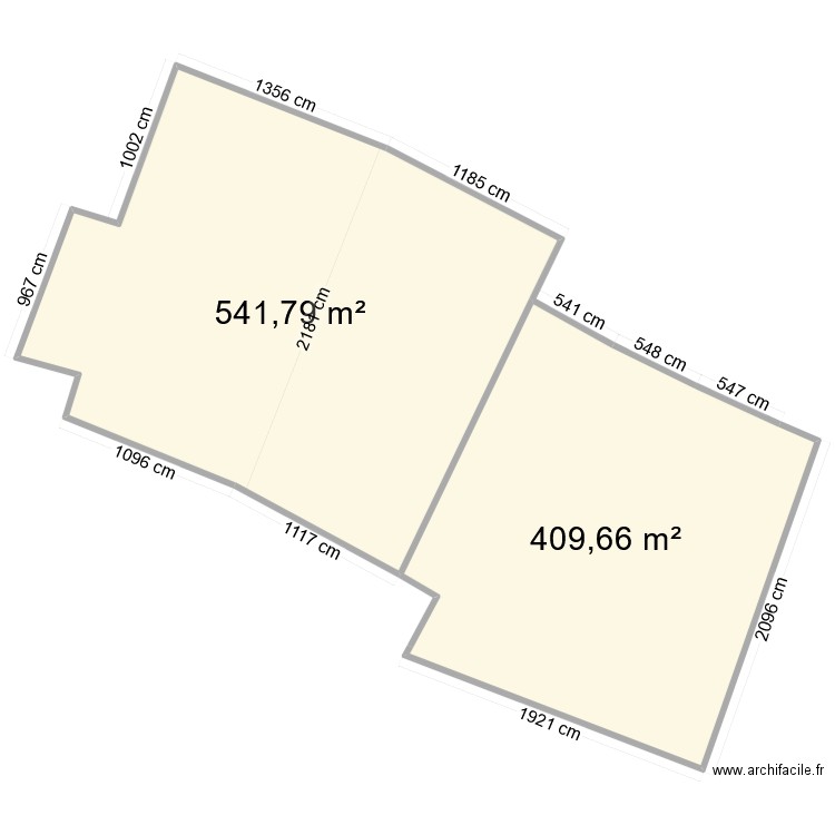 ACCUEIL CADASTRE. Plan de 2 pièces et 951 m2