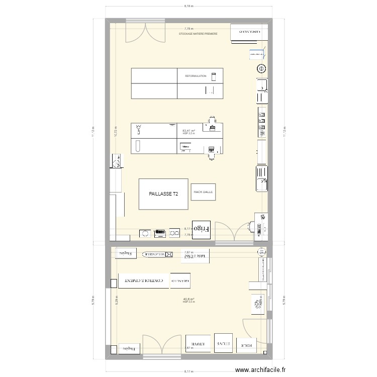 FORMULATION2. Plan de 2 pièces et 124 m2