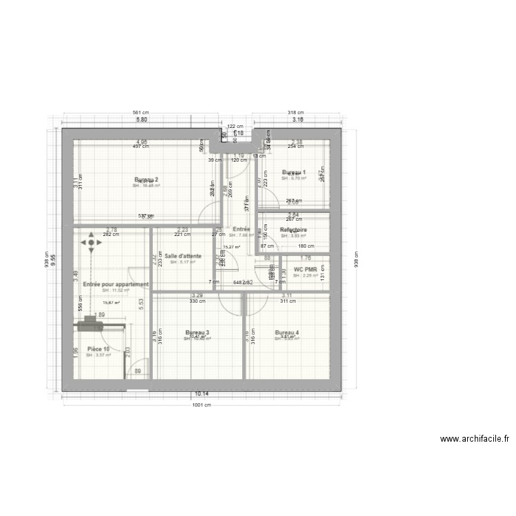 FUCHS. Plan de 7 pièces et 78 m2