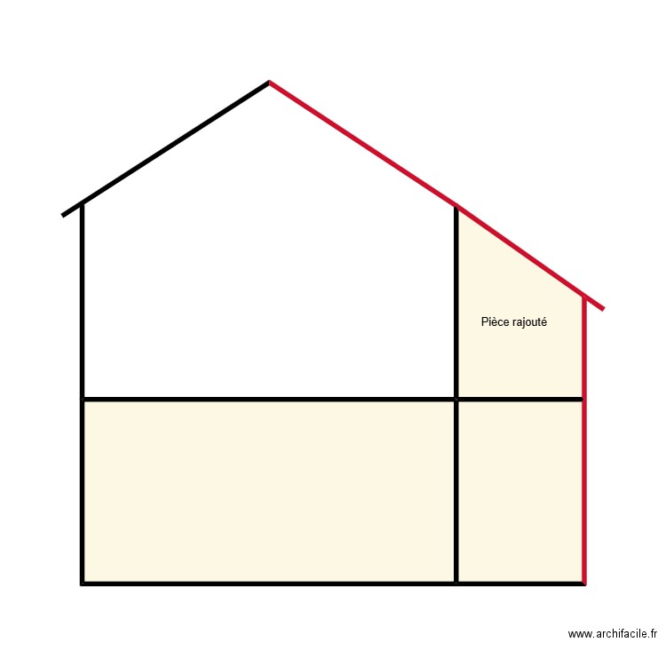 Projet. Plan de 3 pièces et 27 m2