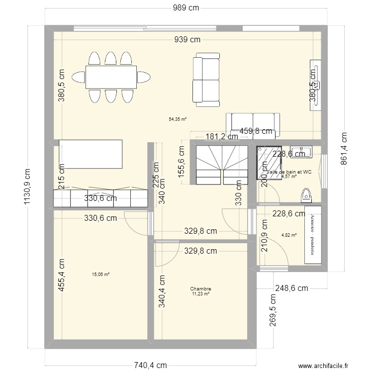 Leyla final 2. Plan de 5 pièces et 90 m2