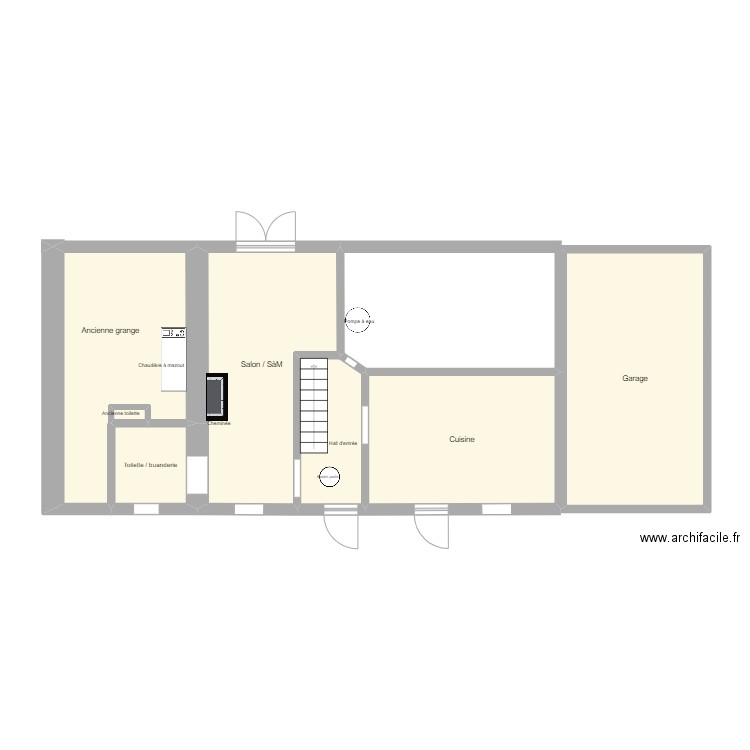 Plan maison Mol.. Plan de 7 pièces et 69 m2