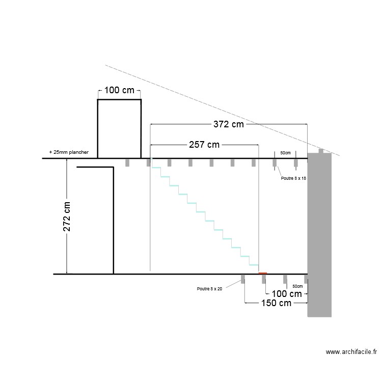 Escalier comble. Plan de 0 pièce et 0 m2