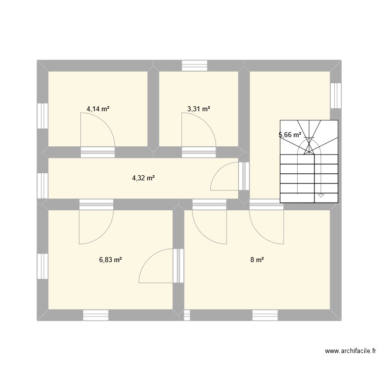 vural 2. Plan de 6 pièces et 32 m2