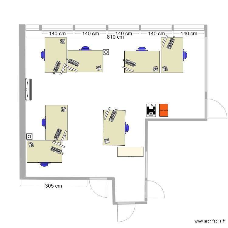 BUREAU2. Plan de 0 pièce et 0 m2