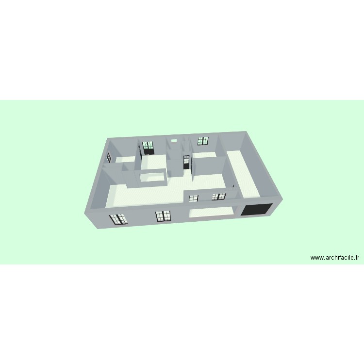 Maison 1. Plan de 4 pièces et 120 m2