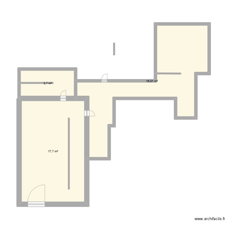 SARL MATHIS. Plan de 3 pièces et 38 m2