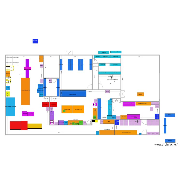 cote archi 3. Plan de 12 pièces et 383 m2