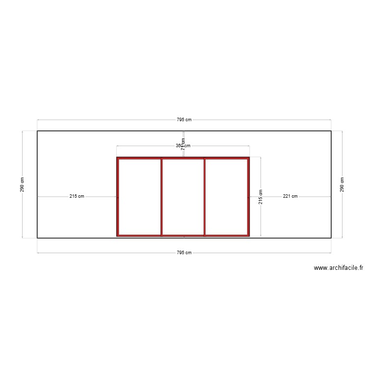 Façade rose oeust. Plan de 0 pièce et 0 m2