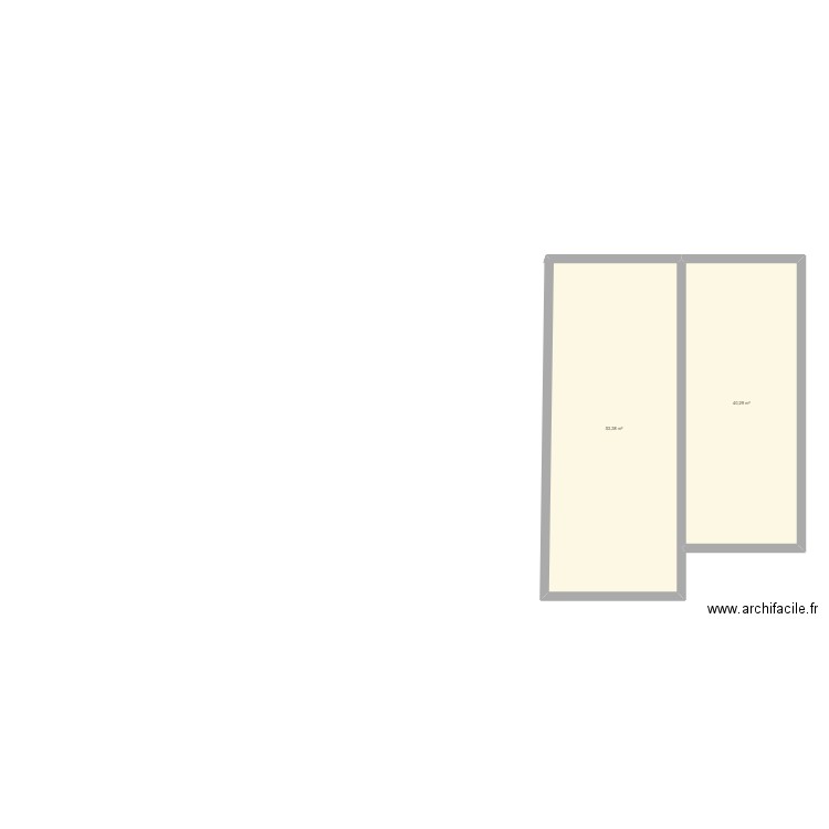 CASERNE 2. Plan de 2 pièces et 94 m2