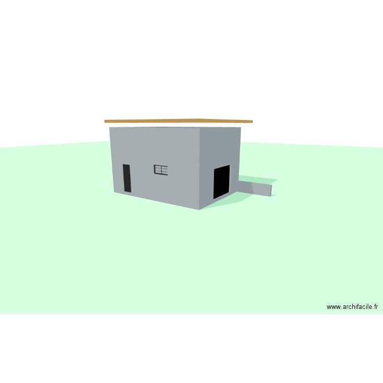 Garage. Plan de 1 pièce et 35 m2