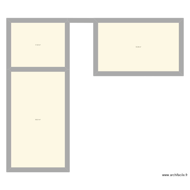 bazouge. Plan de 3 pièces et 152 m2