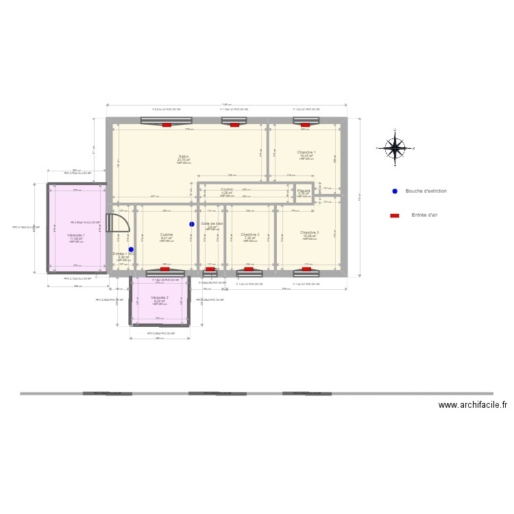 ML24014125. Plan de 12 pièces et 168 m2