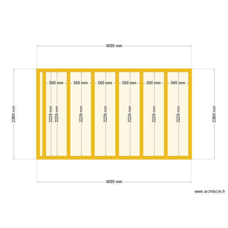 choisenet plancher. Plan de 7 pièces et 8 m2