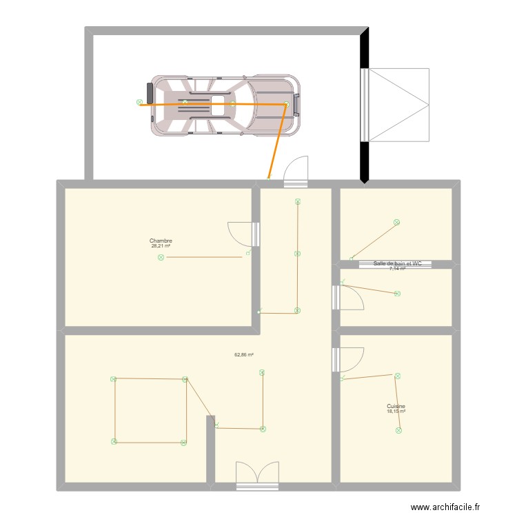 gbvyh. Plan de 4 pièces et 116 m2