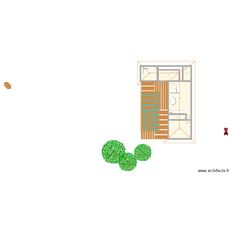 Plan 1 Renno. Plan de 8 pièces et 115 m2