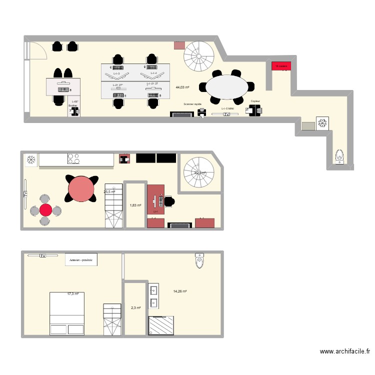 Hamoir 9. Plan de 7 pièces et 108 m2