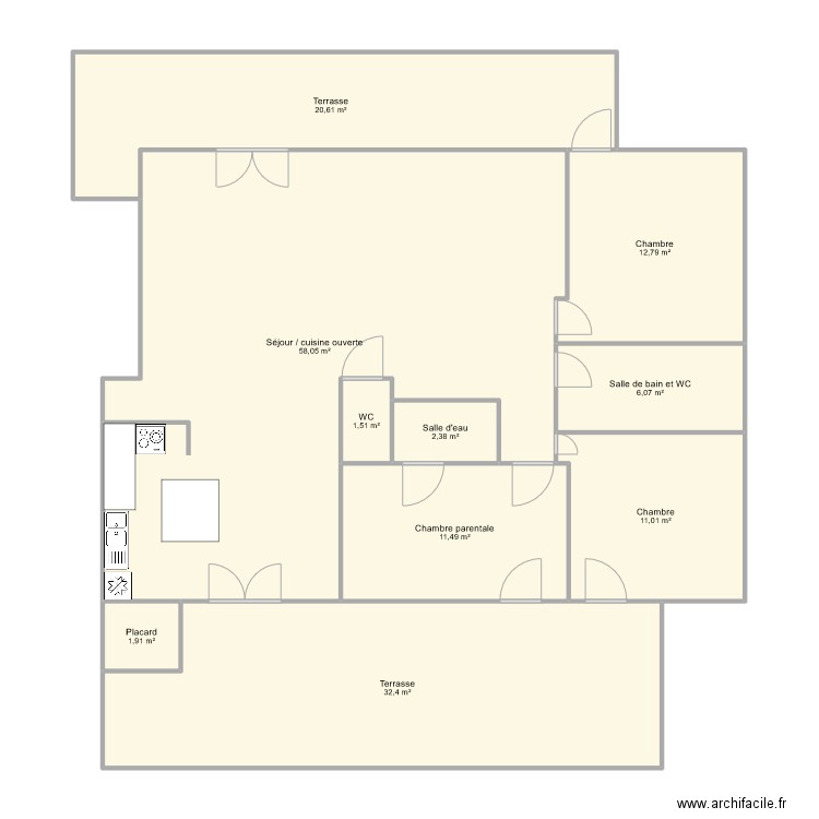 Plan central park 2. Plan de 10 pièces et 158 m2