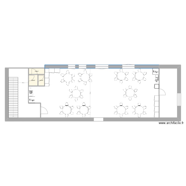 jed yard rdc 2025. Plan de 3 pièces et 5 m2