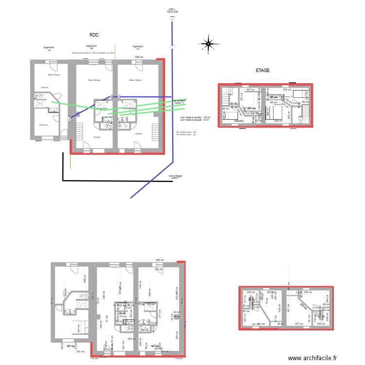 GOTRO 2. Plan de 18 pièces et 246 m2