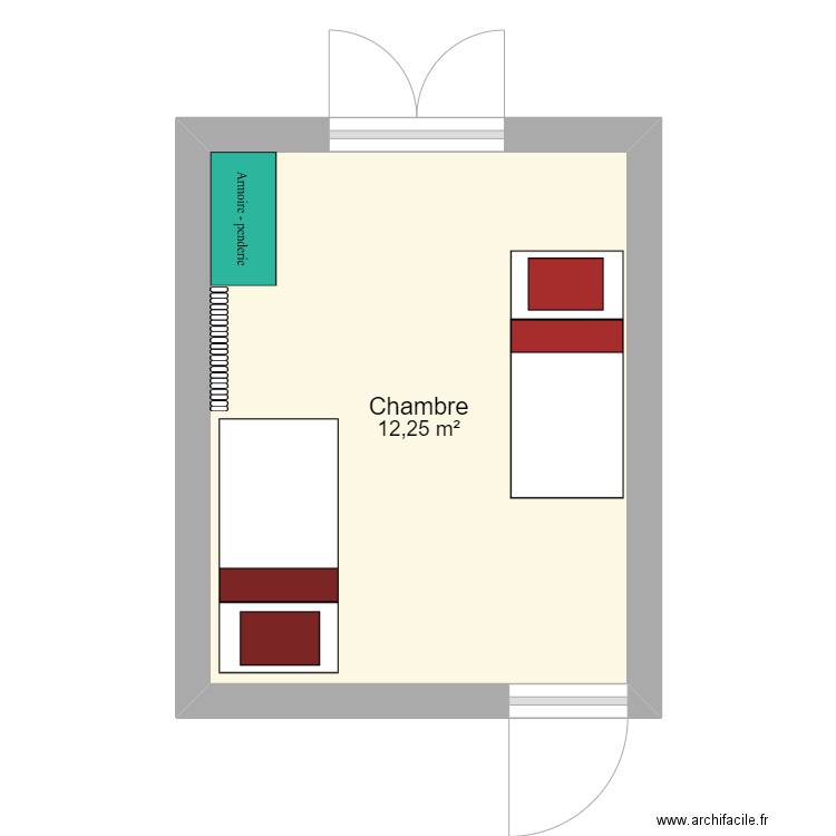 ch2. Plan de 1 pièce et 12 m2