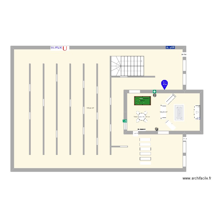 PLAN DE MASSE. Plan de 2 pièces et 134 m2