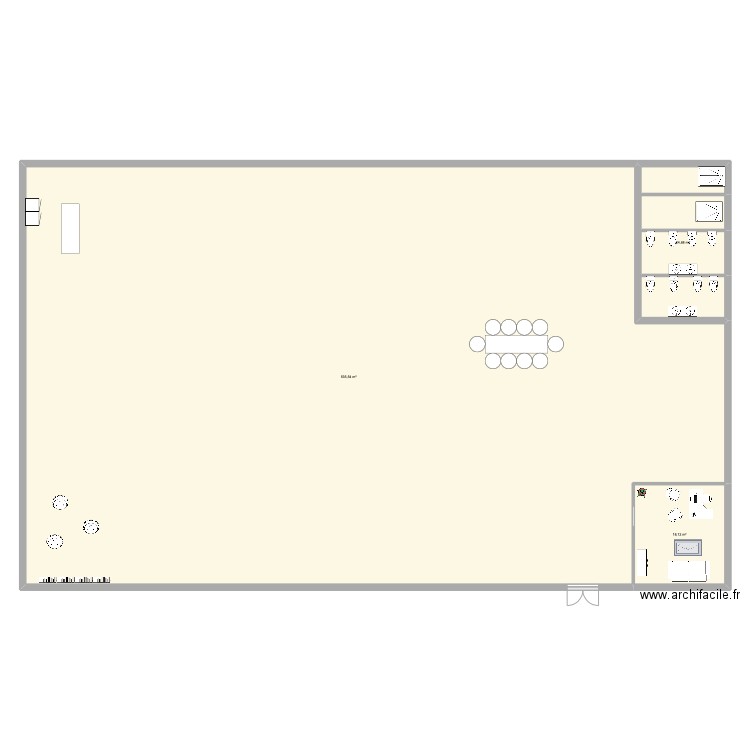 PROJET DE CONSTRUCTION BATIMENT COWORKING. Plan de 3 pièces et 578 m2