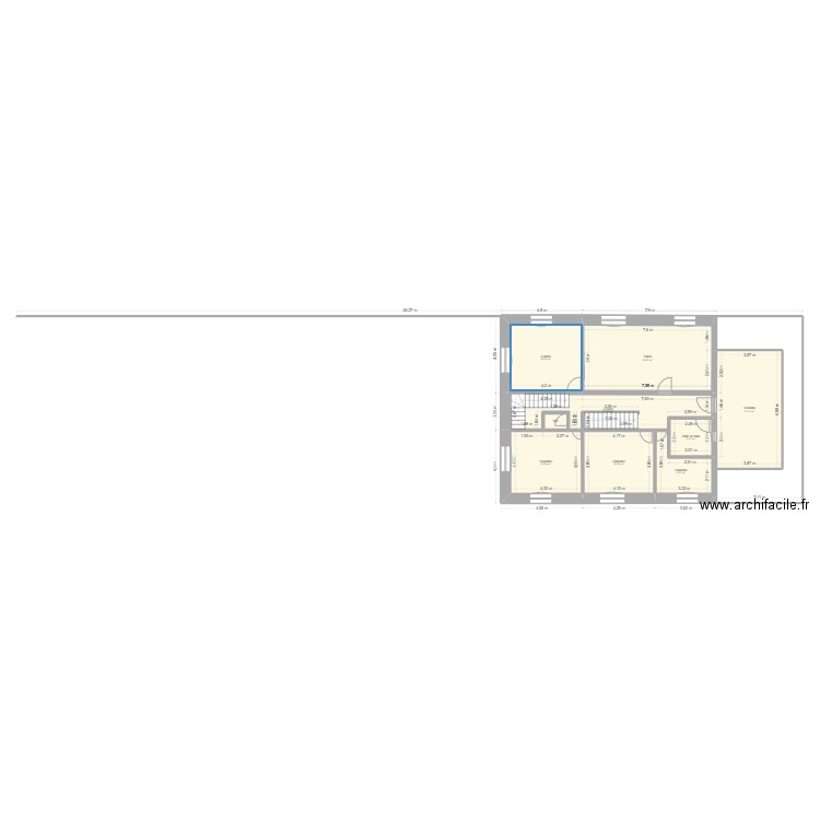 1er. Plan de 9 pièces et 139 m2