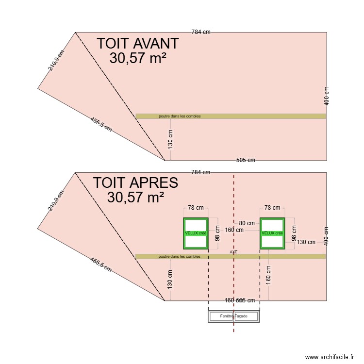 TOIT. Plan de 0 pièce et 0 m2