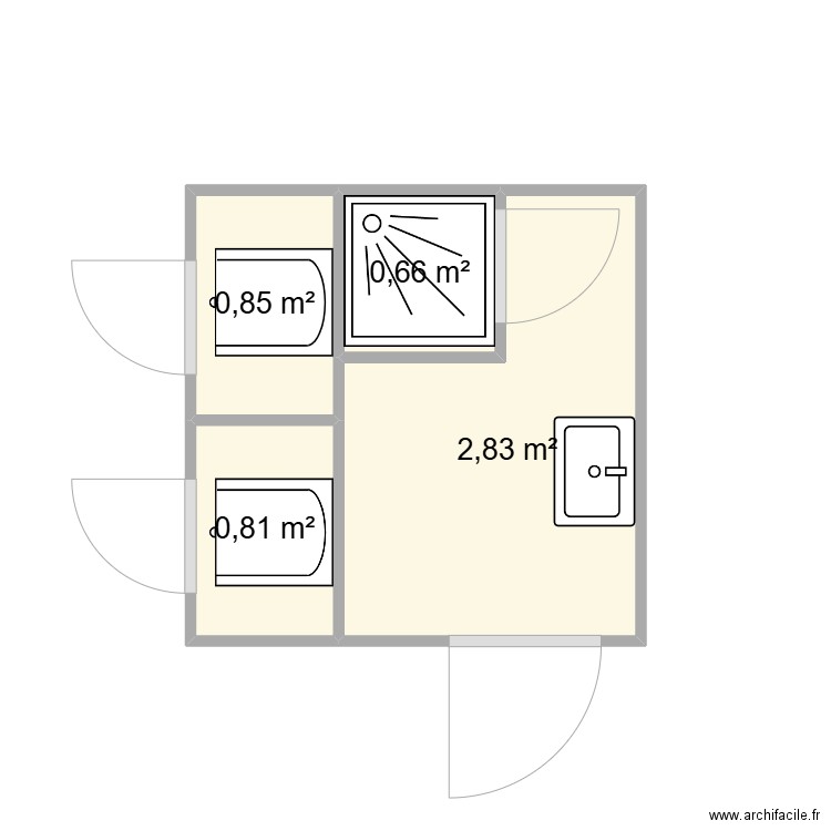 EAB CHANTIER GIVORS. Plan de 4 pièces et 5 m2