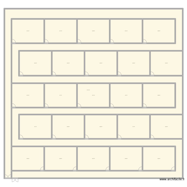 plan français . Plan de 26 pièces et 1471 m2