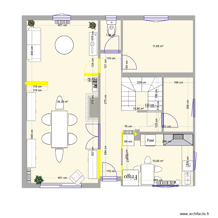 MOreel. Plan de 5 pièces et 81 m2