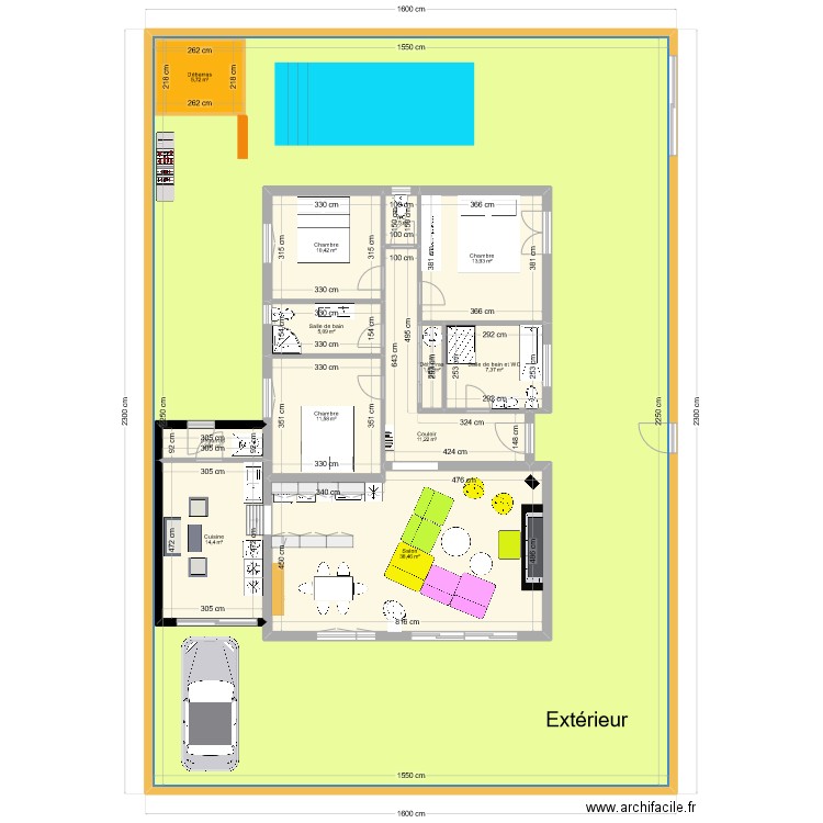 argel 2. Plan de 13 pièces et 473 m2