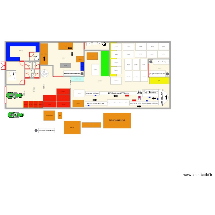 PROJET IMPLANTATION LES ULIS V4. Plan de 10 pièces et 346 m2