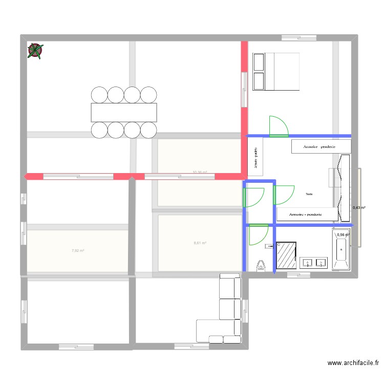 Santa Eulalia. Plan de 5 pièces et 28 m2