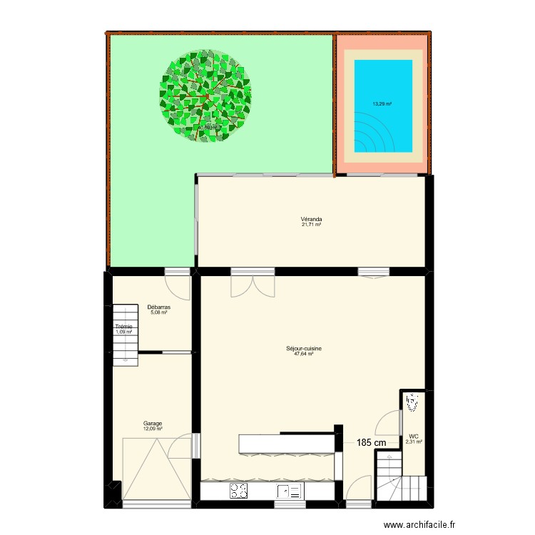 ALDEBERT ESGAYS. Plan de 20 pièces et 216 m2